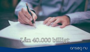 Lån 40.000 billigt